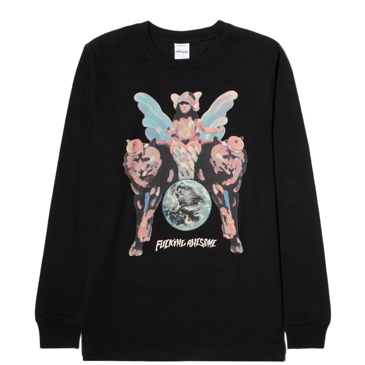 Fucking Awesome WINGED WOMENT L/S TEE Black