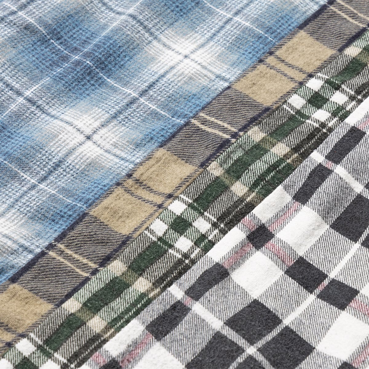 Needles Shirts ASSORTED / O/S FLANNEL SHIRT - WIDE 7 CUTS SHIRT SS20 18