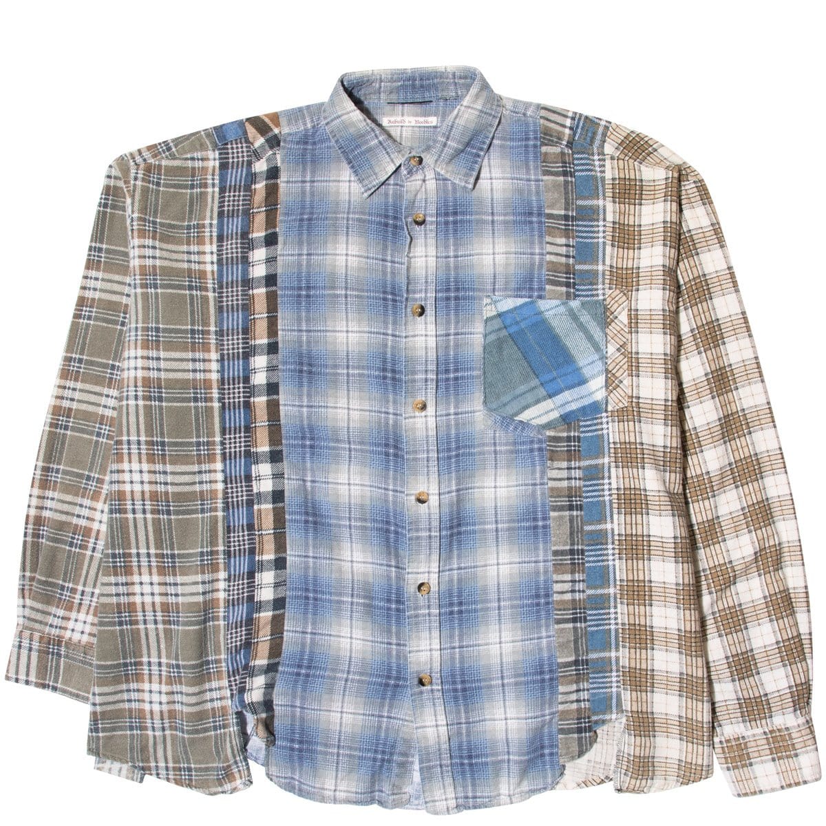 Needles Shirts ASSORTED / O/S FLANNEL SHIRT - WIDE 7 CUTS SHIRT SS20 2