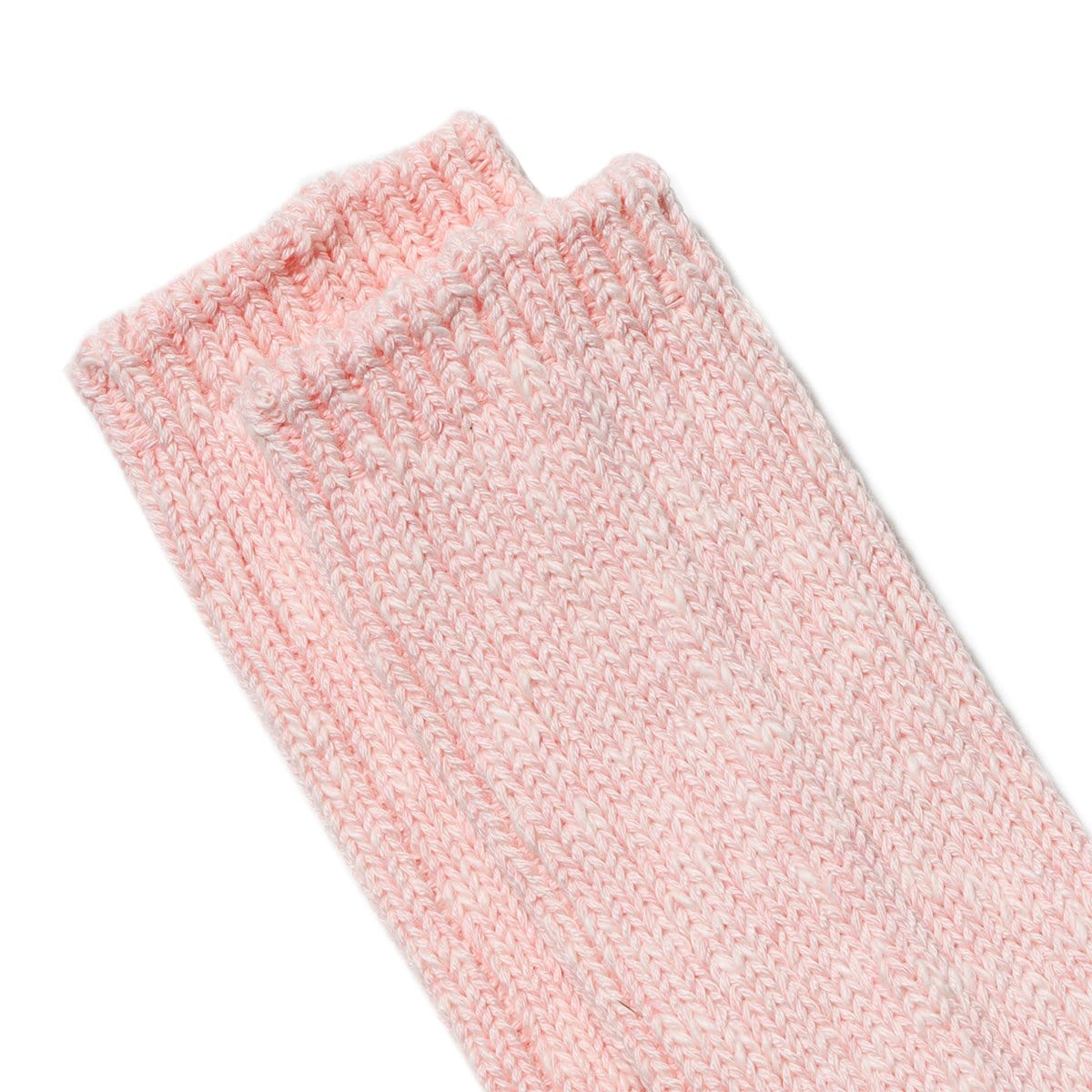 Kapital Bags & Accessories PINK / O/S 56 YARNS 3X1 RIB HEEL SMILIE SOCKS