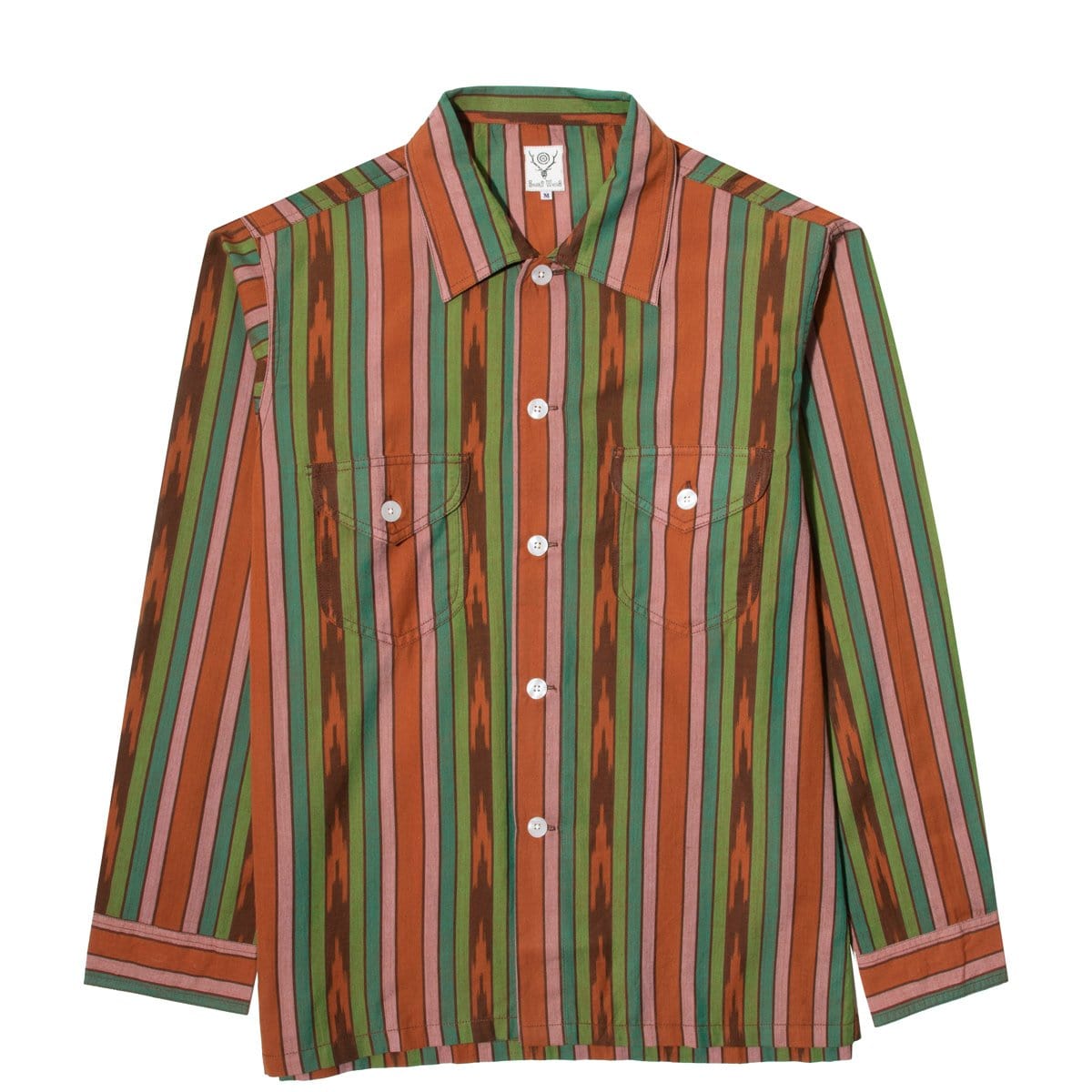 SMOKEY LS SHIRT Brown/Green/Pink – Bodega