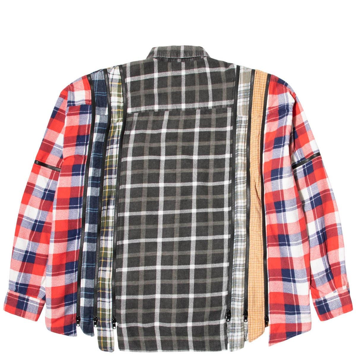 Needles Shirts ASSORTED / O/S 7 CUTS ZIPPED WIDE FLANNEL SHIRT SS21 12