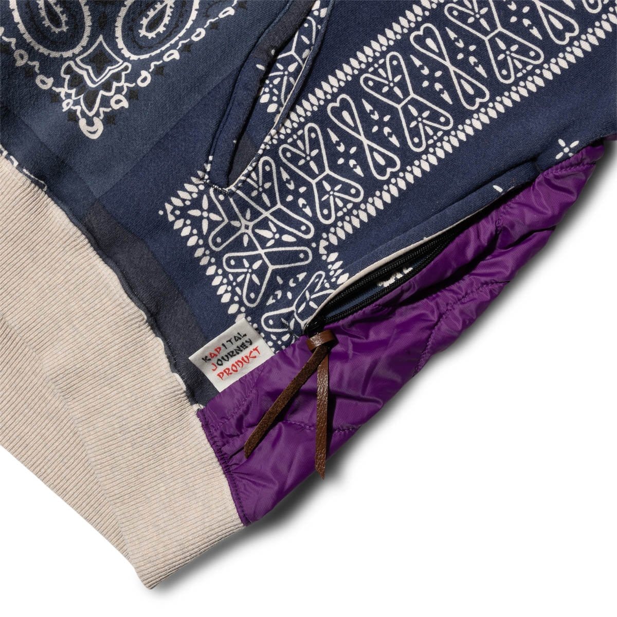 Kapital Hoodies & Sweatshirts FLEECE KNIT BANDANA BIVOUAC HOODED BLOUSON
