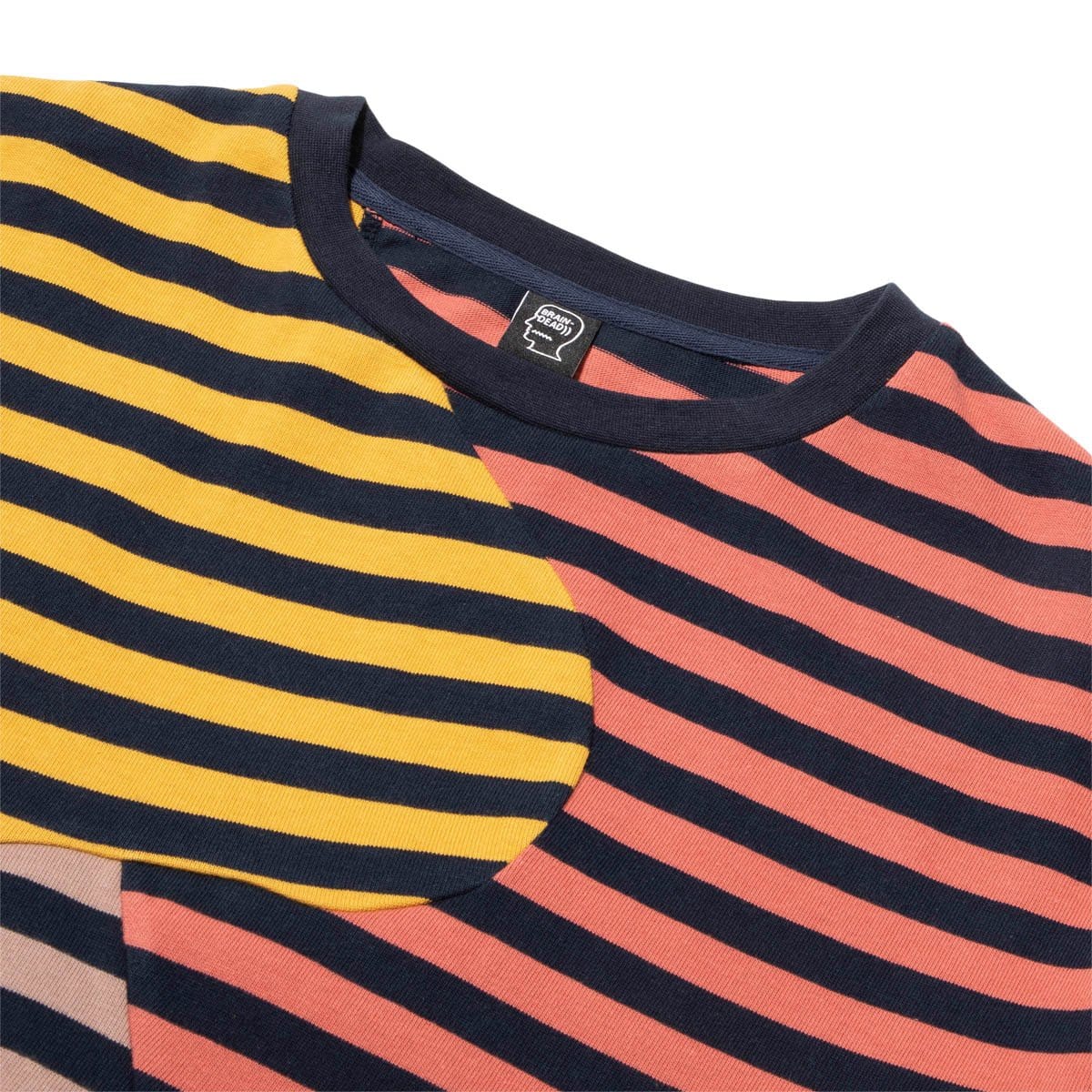 Brain Dead T-Shirts ORGANIC PANELED STRIPE SHIRT