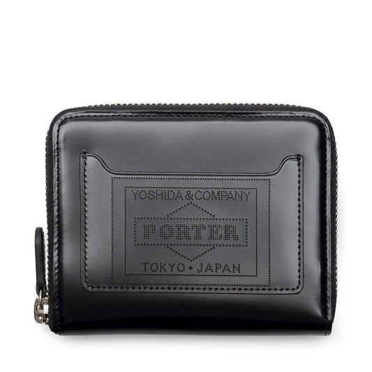 Porter Yoshida Wallets & Cases BLACK / O/S STAND FOLDED ZIP WALLET
