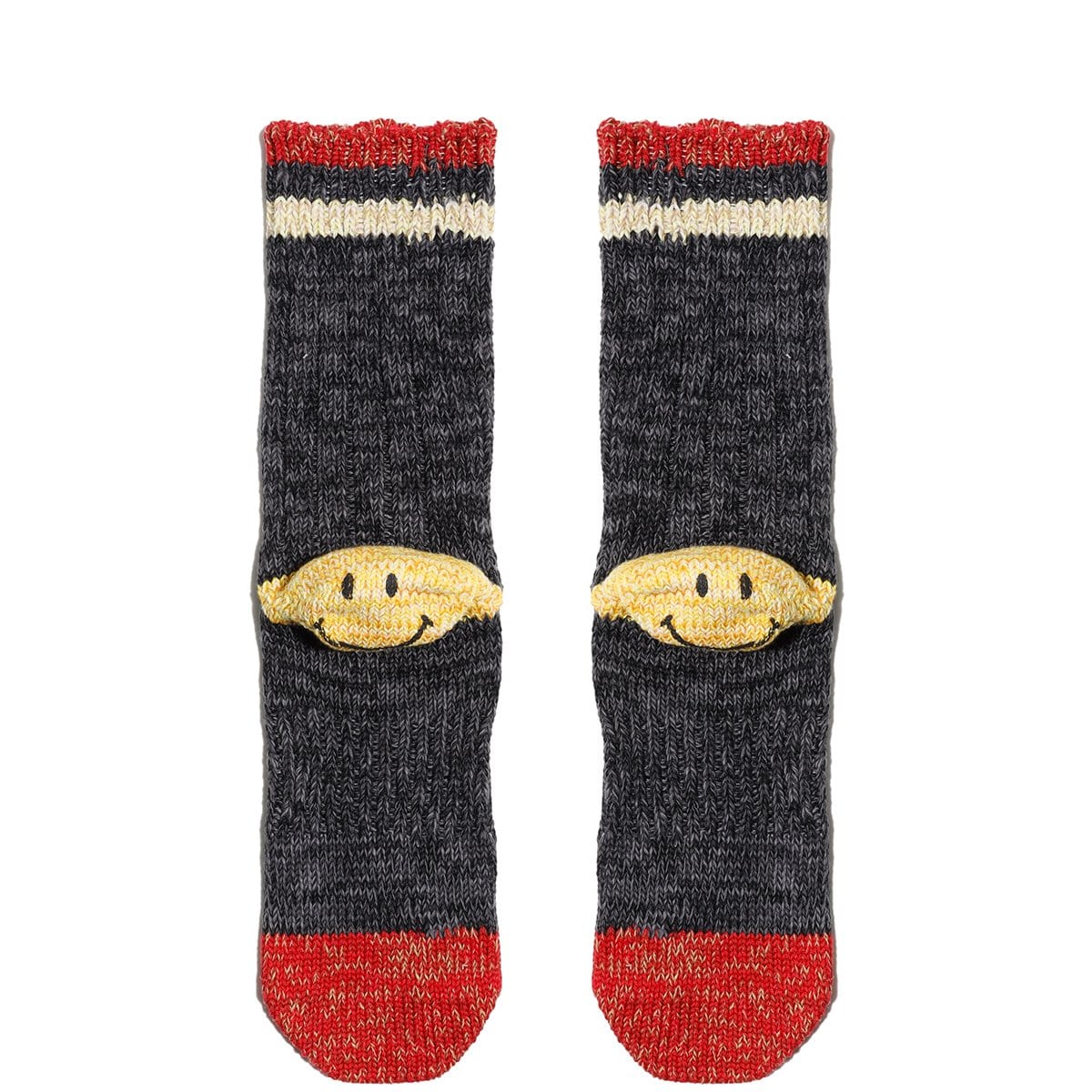 Kapital Bags & Accessories GRAY / O/S 64 YARDS IVY SMILIE HEEL HOLD SOCKS