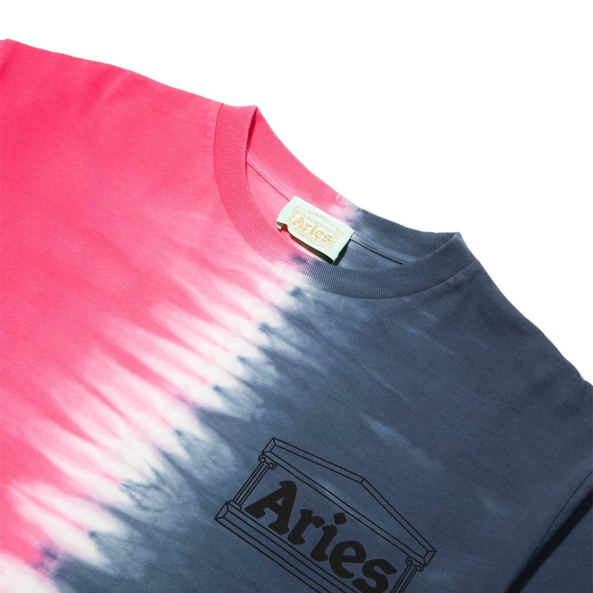 Aries T-Shirts TIE DYE HALF AND HALF TEE