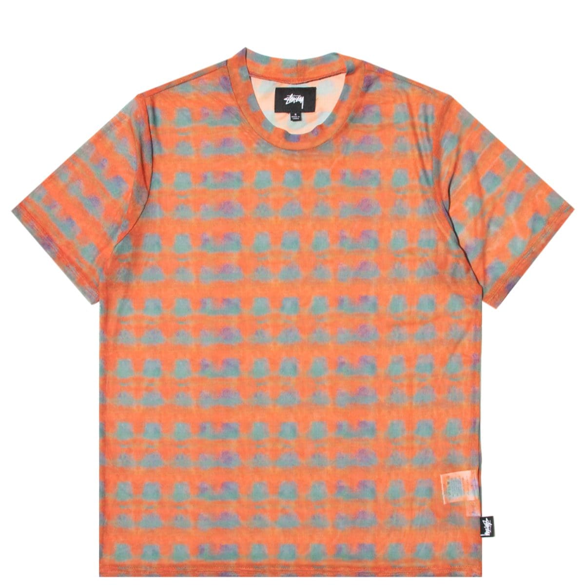 Stüssy T-Shirts WOMEN'S PRINTED PLAID MESH TEE