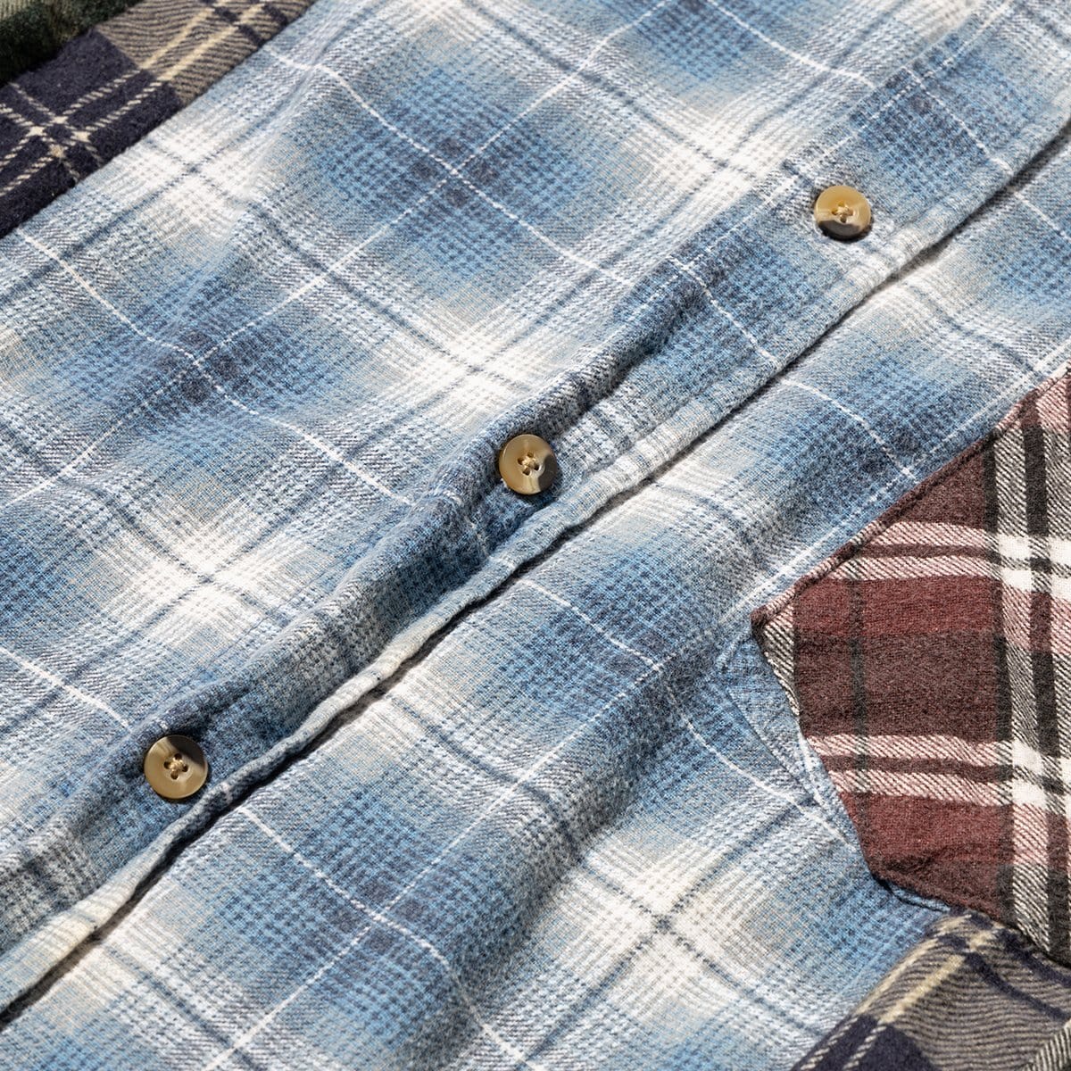 Needles Shirts ASSORTED / O/S FLANNEL SHIRT - WIDE 7 CUTS SHIRT SS20 18