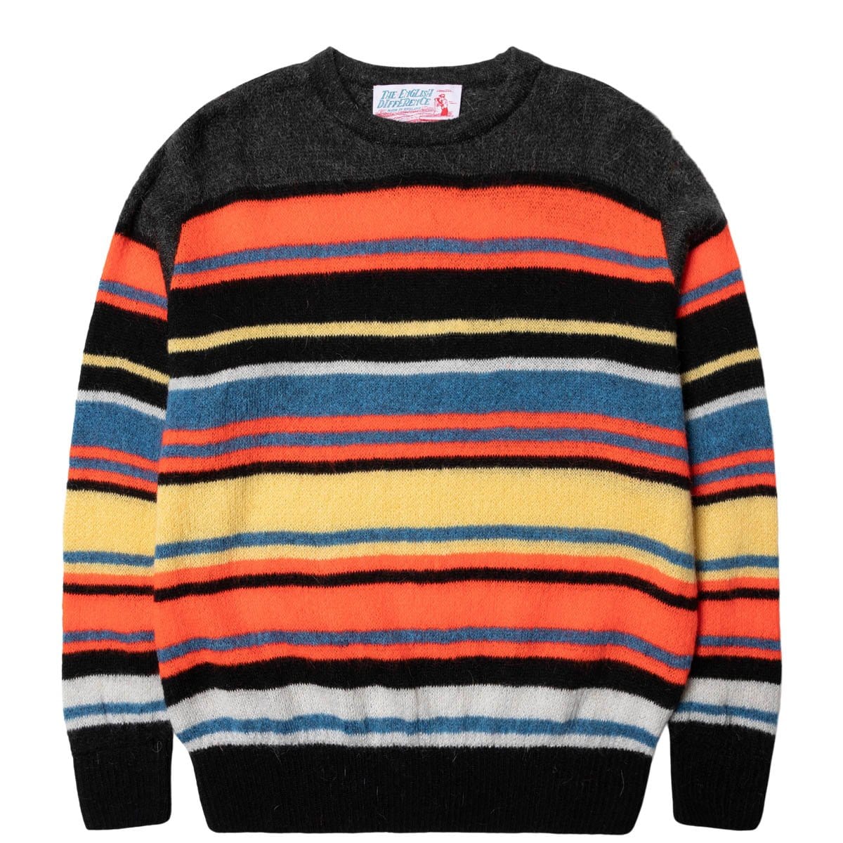 Garbstore Knitwear THE ENGLISH DIFFERENCE MULTI STRIPE CREW