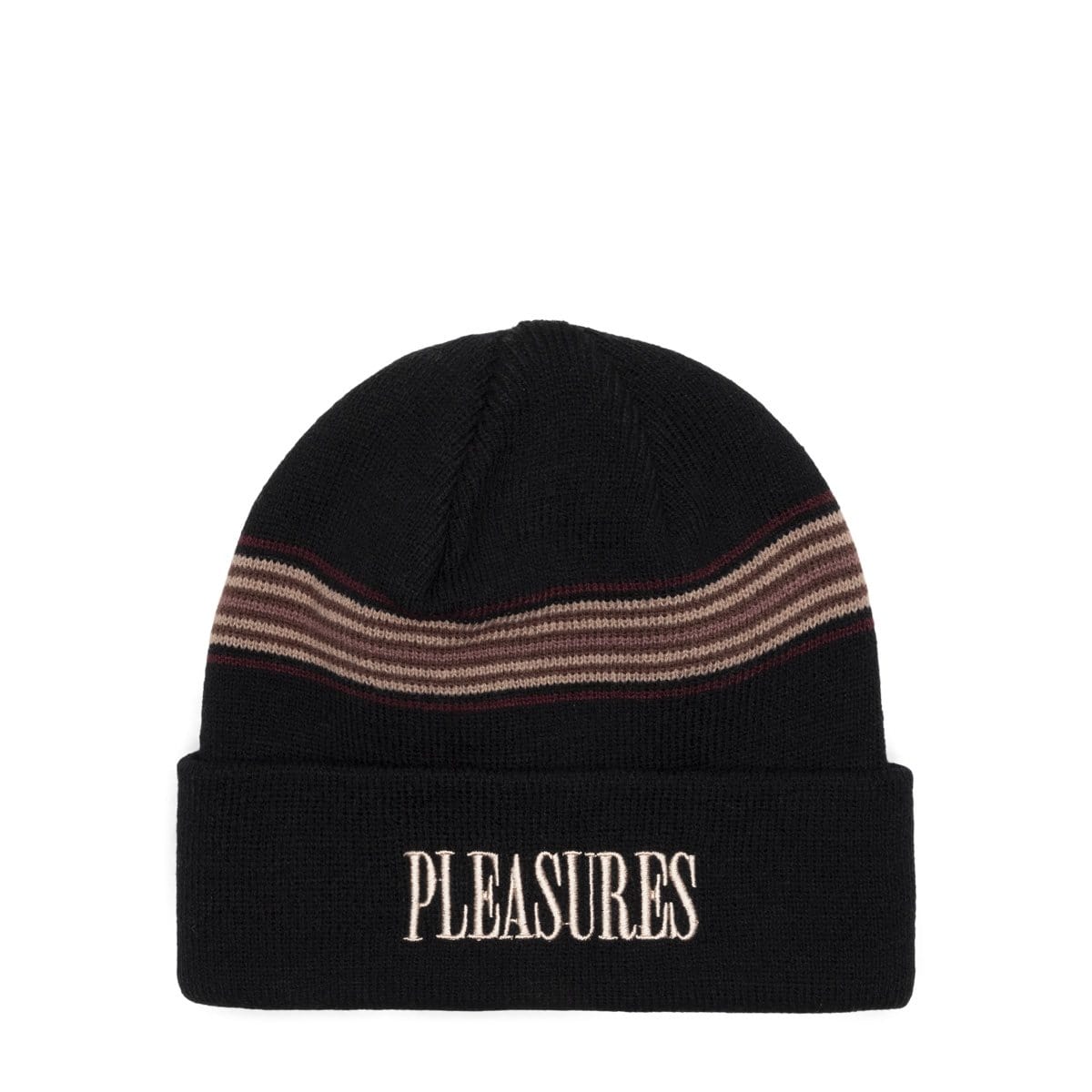 Pleasures Headwear BLACK / O/S WANDER STRIPED BEANIE