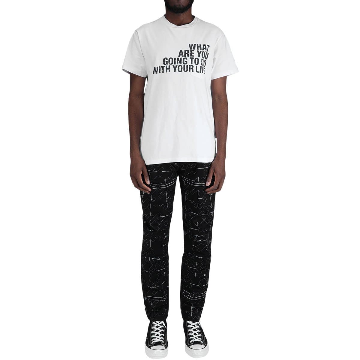 Engineered Garments T-Shirts CROSS CREW NECK T-SHIRT