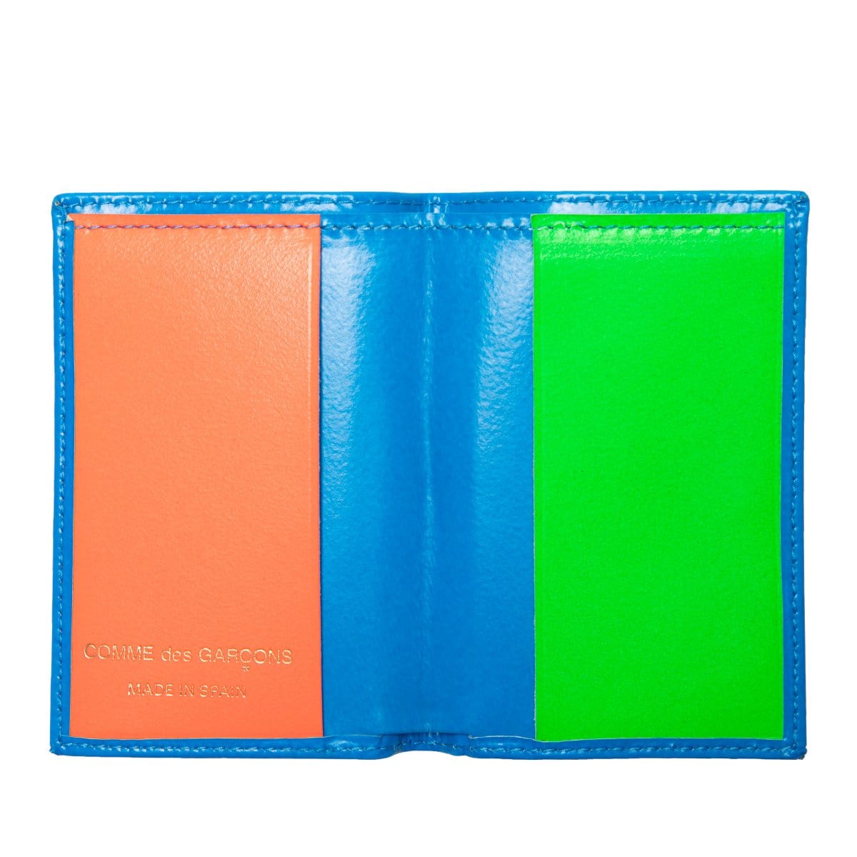 Comme Des Garçons Wallet Bags & Accessories BLUE / O/S SUPER FLUO LEATHER LINE