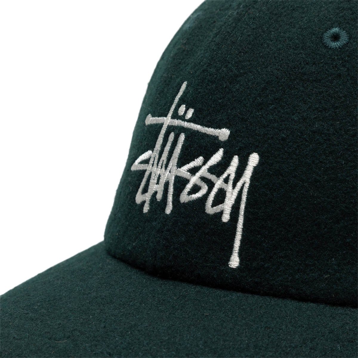 Stüssy Headwear FOREST / O/S FUZZY WOOL BIG LOGO LOW PRO CAP