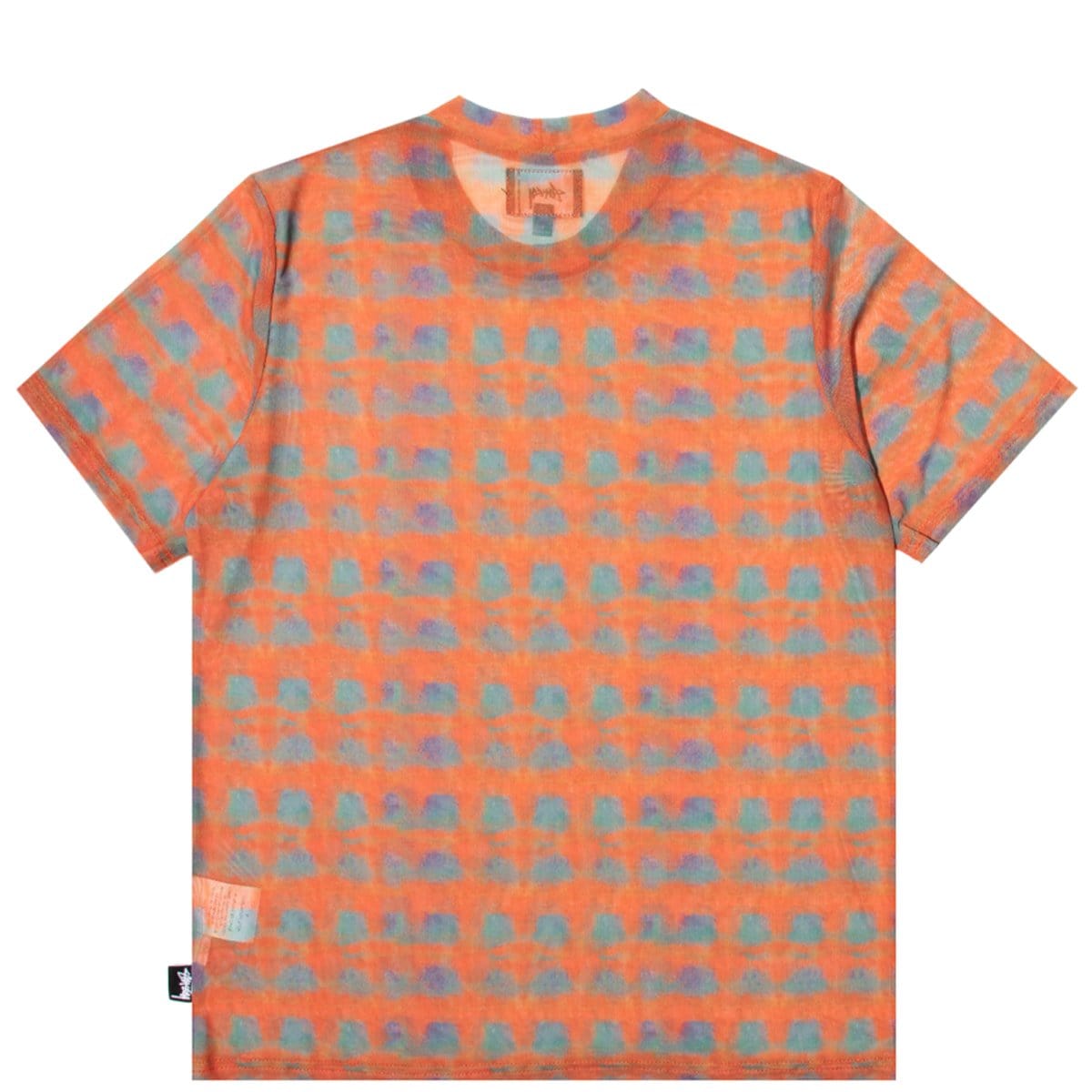 Stüssy T-Shirts WOMEN'S PRINTED PLAID MESH TEE