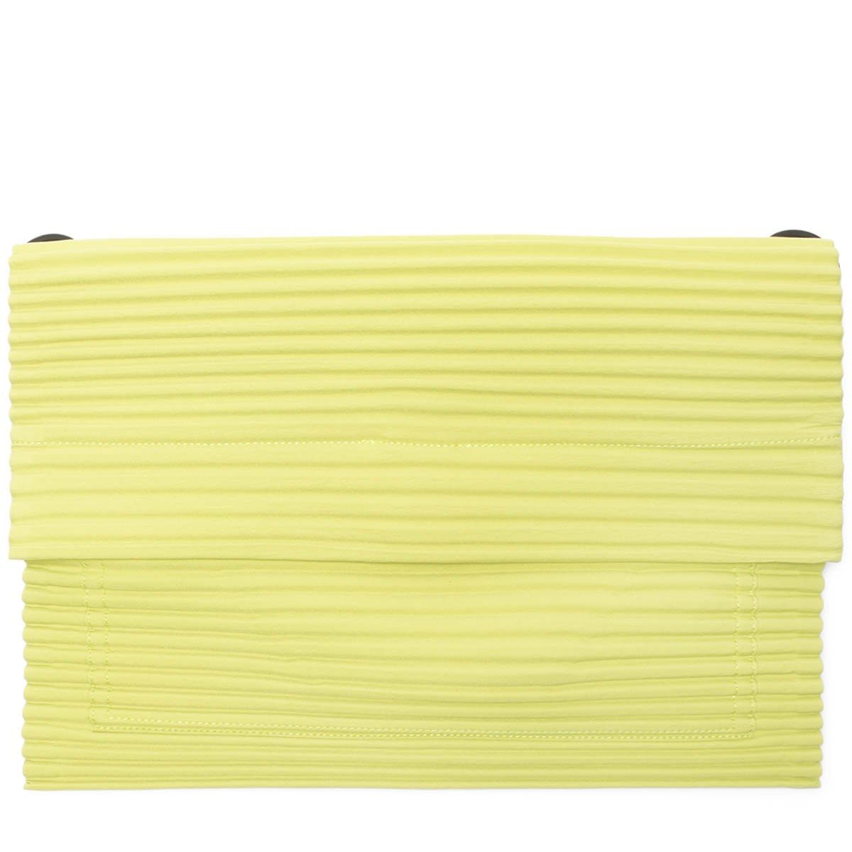 Homme Plissé Issey Miyake Bags & Accessories LIME GREEN / O/S PLEATS FLAT BAG3