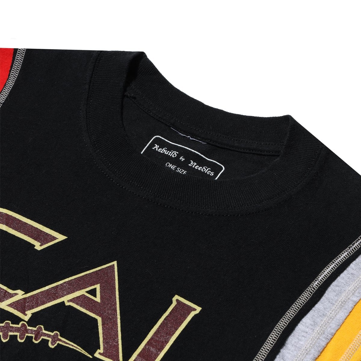 Needles T-Shirts ASSORTED / O/S 7 CUTS WIDE TEE COLLEGE SS20 3