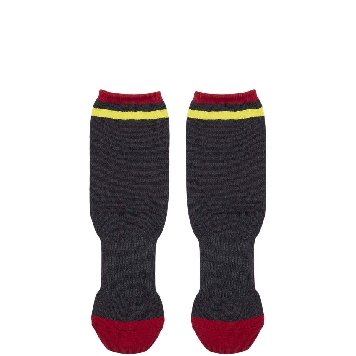 Kapital Socks BLACK / O/S 144 YARNS SUPER-DRY IVY HEEL-SMILIE SOCKS
