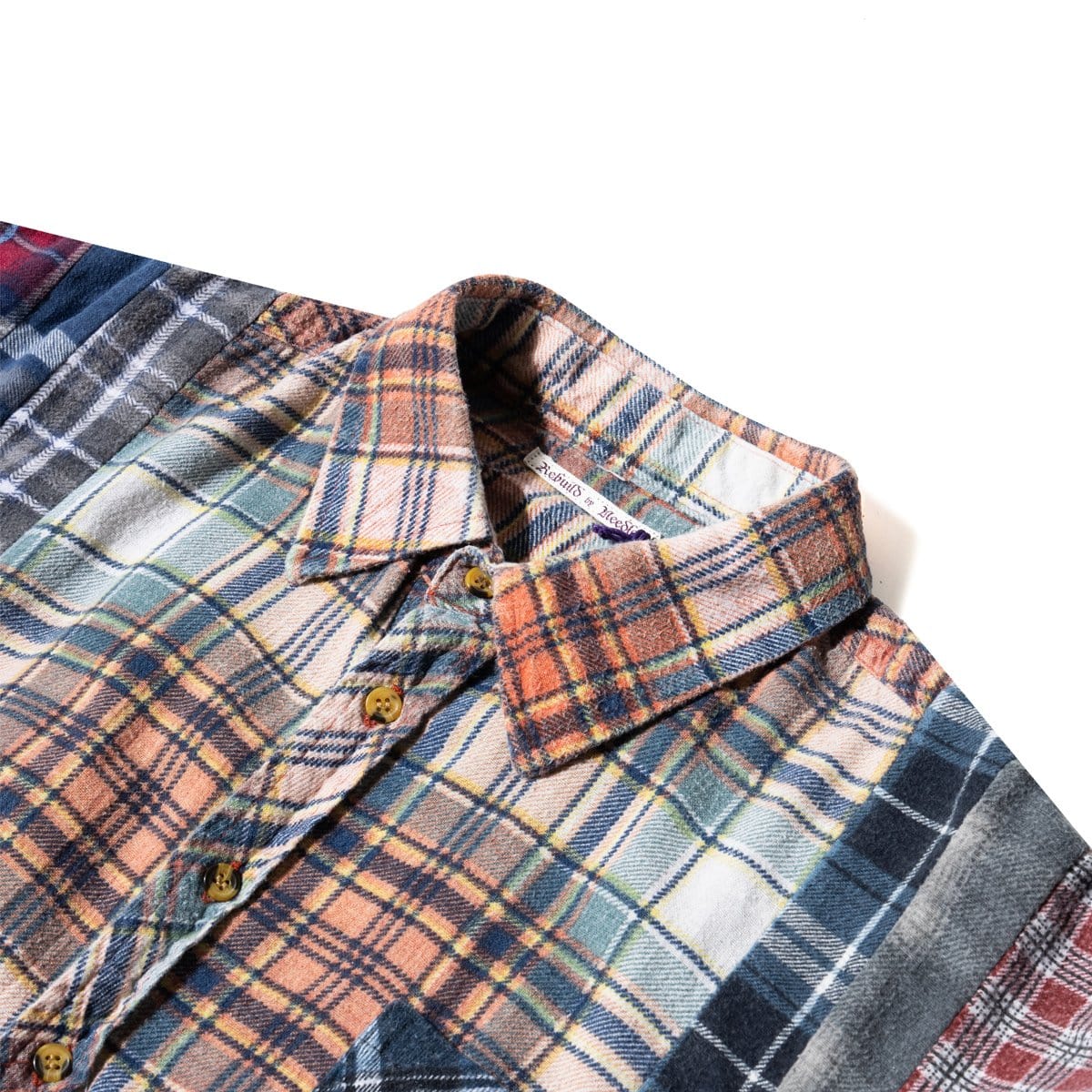 Needles Shirts ASSORTED / O/S FLANNEL SHIRT - WIDE 7 CUTS SHIRT SS20 14