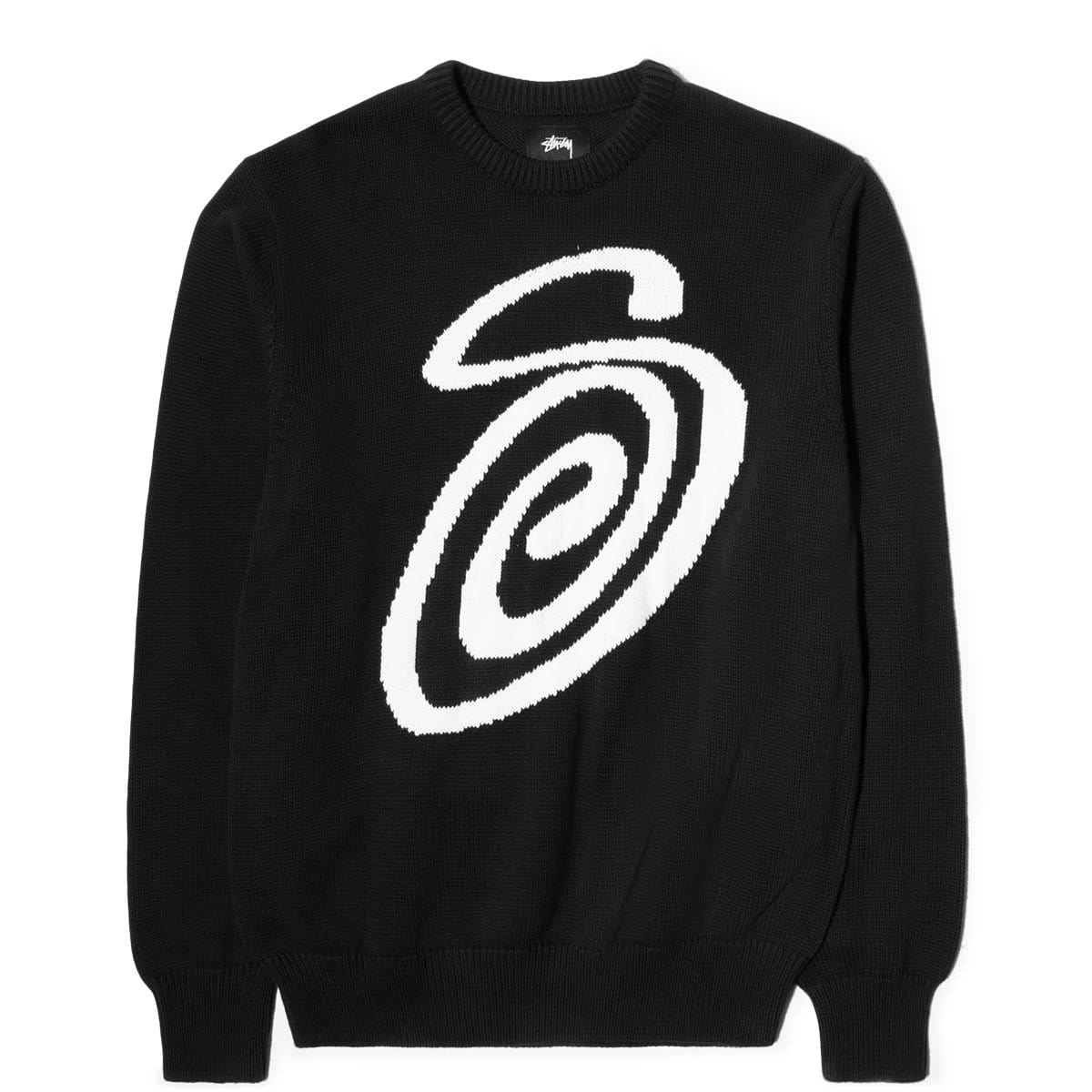 STUSSY CURLY S SWEATERニットブラック M-