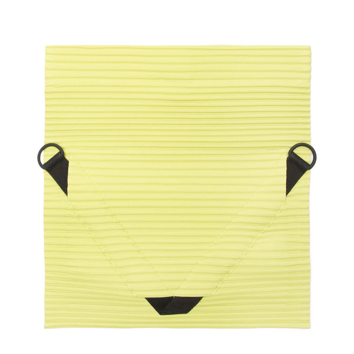 Homme Plissé Issey Miyake Bags & Accessories LIME GREEN / O/S PLEATS FLAT BAG3