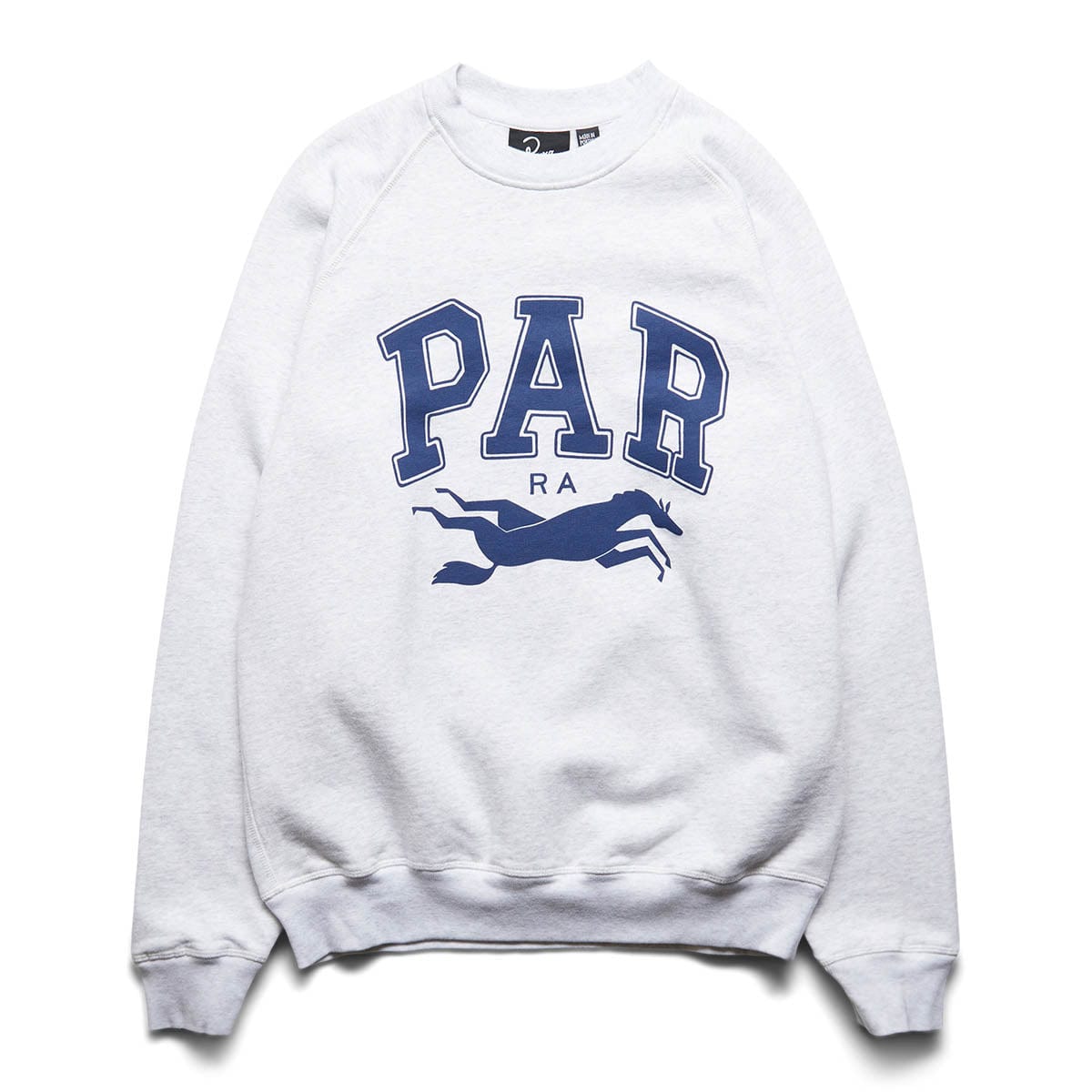 COLLEGE HORSE CREWNECK SWEATSHIRT Ash Grey StclaircomoShops