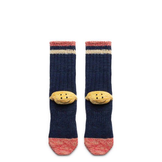 Kapital Socks NAVY / O/S 60 YARNS IVY RAINBOWY HAPPY HEEL HOLD SOCKS