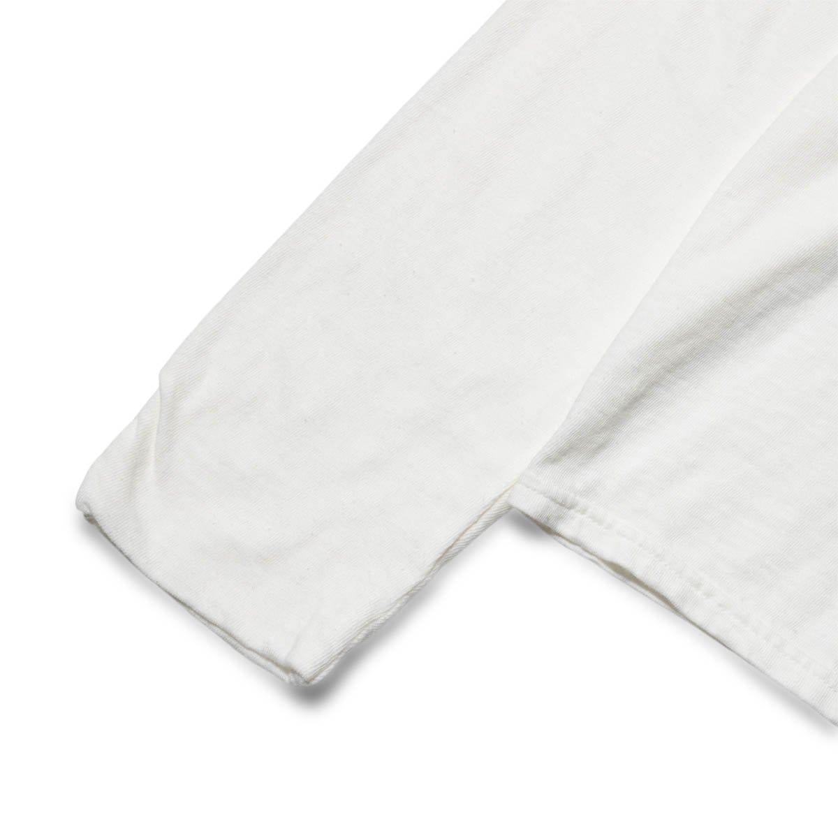 Kapital T-Shirts GAUZE JERSEY CHEF LONG SLEEVE T (SMILIE PATCH)