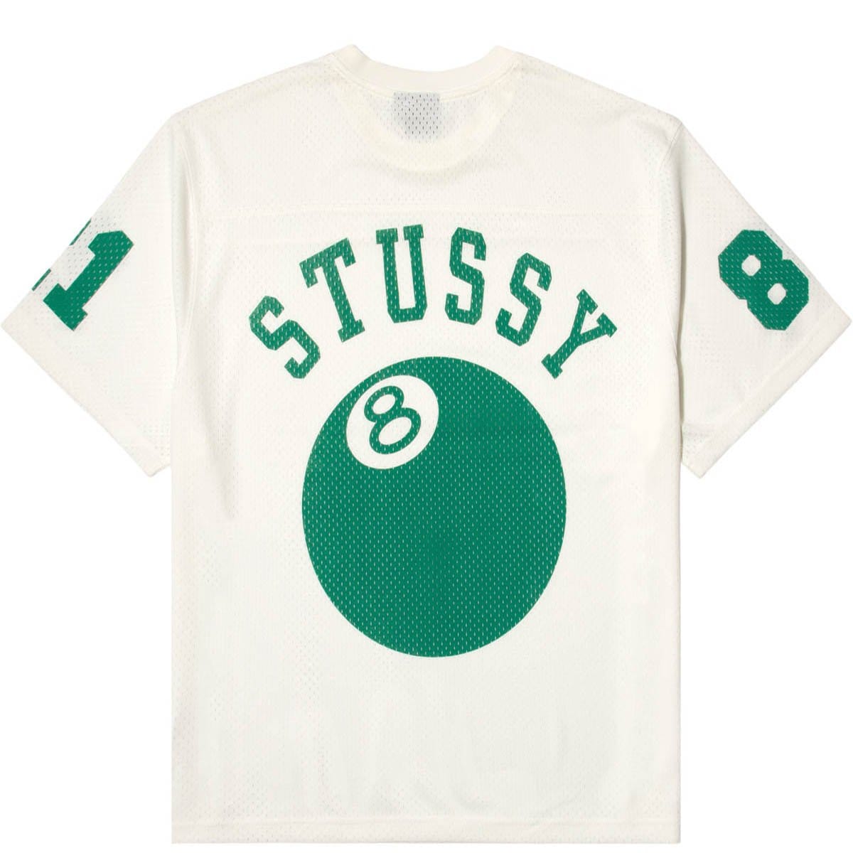 Stussy Mens Size L White and Red 3/4 Sleeve Jersey Style T Shirt