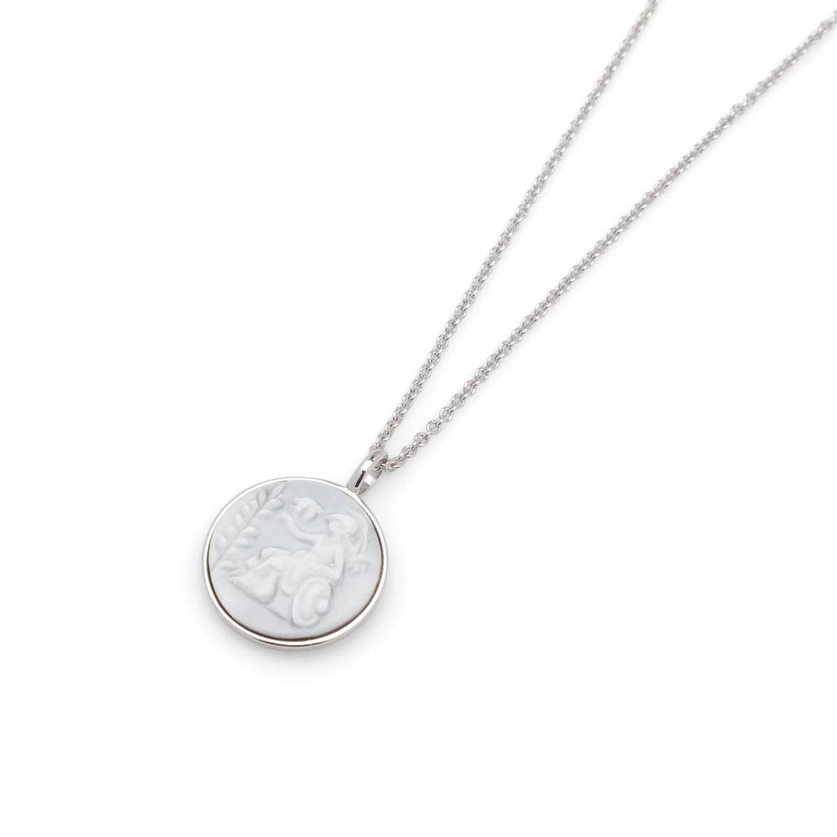 Tom Wood Jewelry 925 STERLING SILVER / 18 IN. CAMEO ATHENA PENDANT