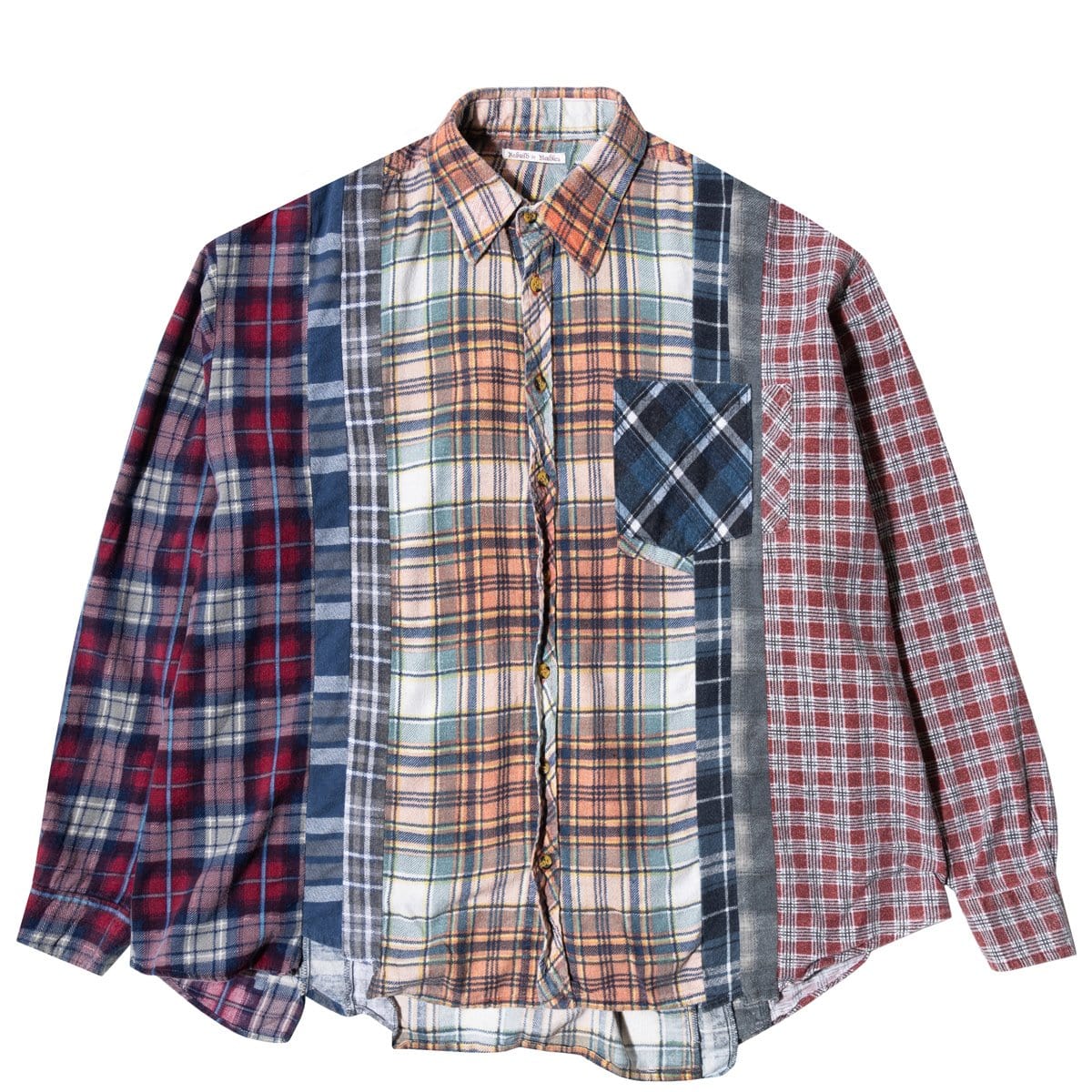 Needles Shirts ASSORTED / O/S FLANNEL SHIRT - WIDE 7 CUTS SHIRT SS20 14