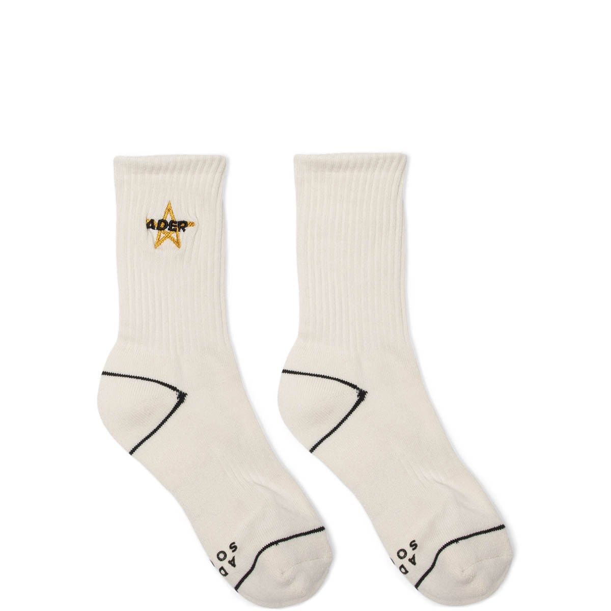 Ader Error Bags & Accessories WHITE / OS STAR EMBROIDERY SOCKS