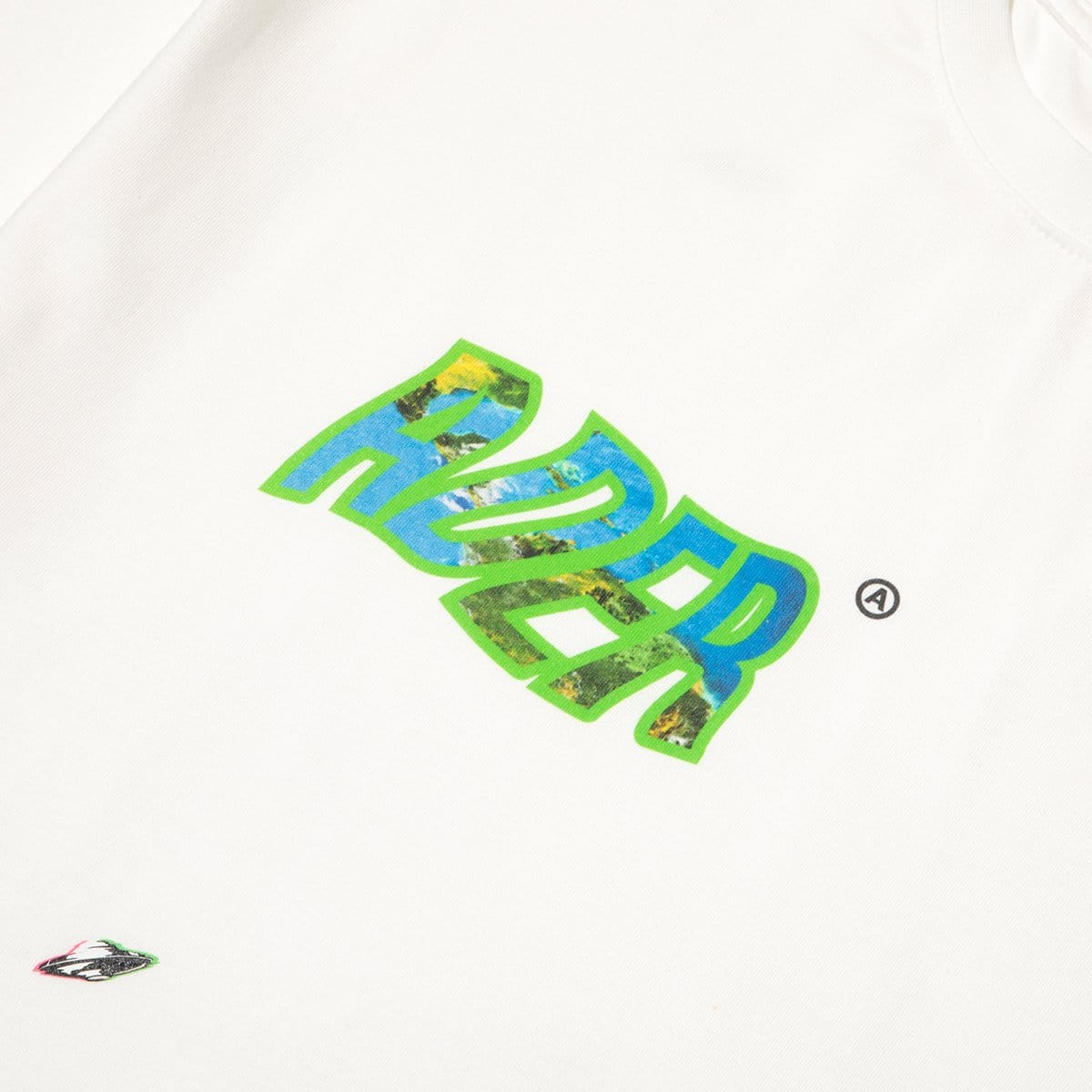 Ader Error T-Shirts OVERSIZED CROP GRAPHIC TOP