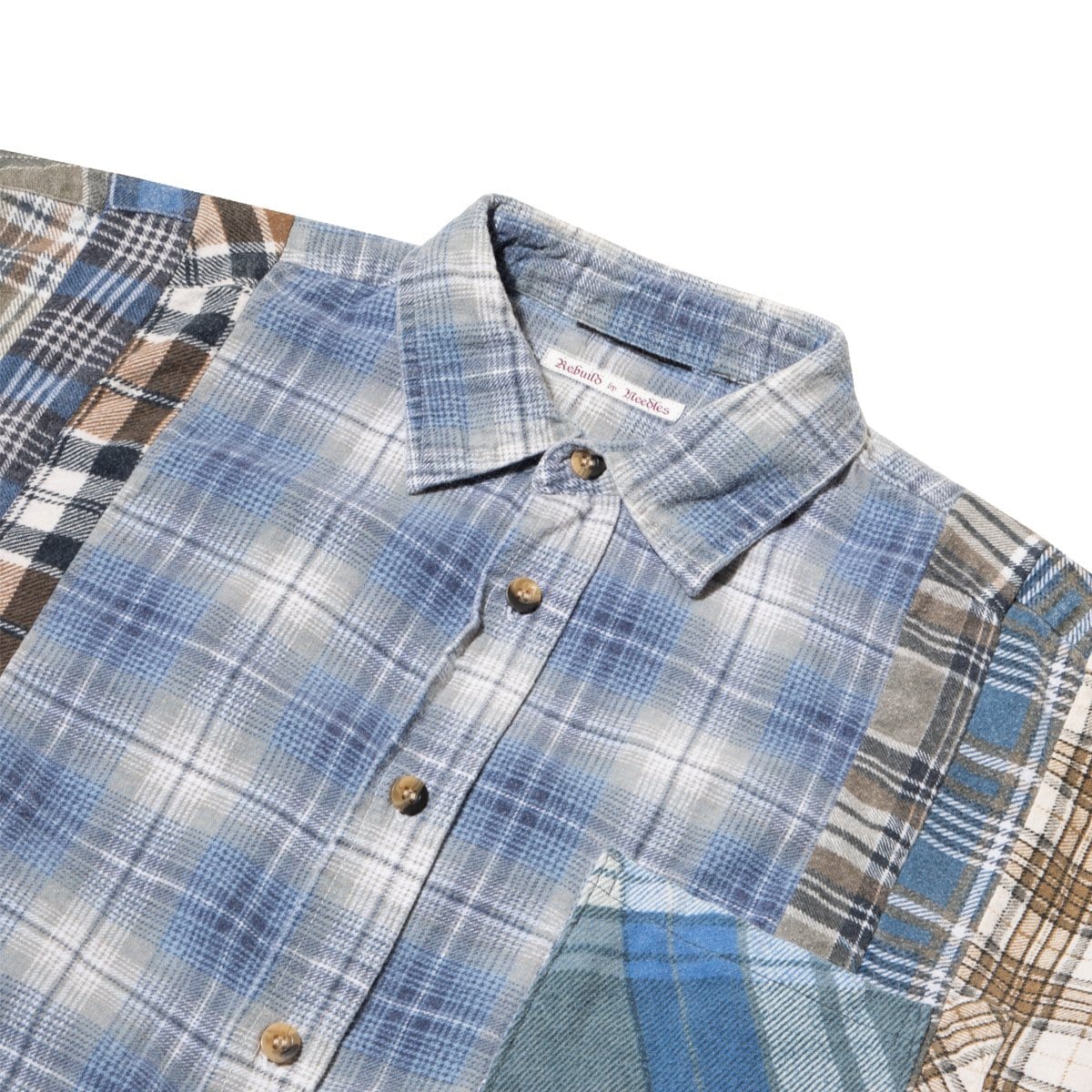 Needles Shirts ASSORTED / O/S FLANNEL SHIRT - WIDE 7 CUTS SHIRT SS20 2