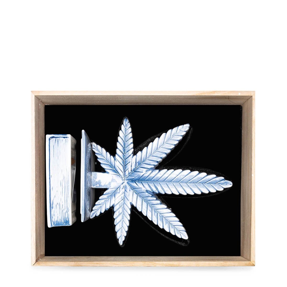 YEENJOY Bags & Accessories PORCELAIN / O/S CANNABIS LEAF INCENSE CHAMBER
