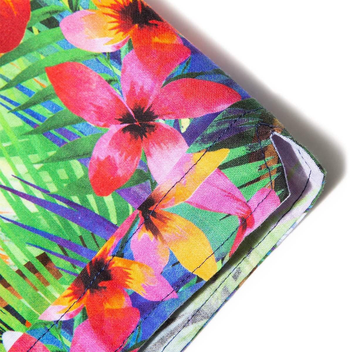 Engineered Garments Camp Shirt Royal Big Tropical Floral Print