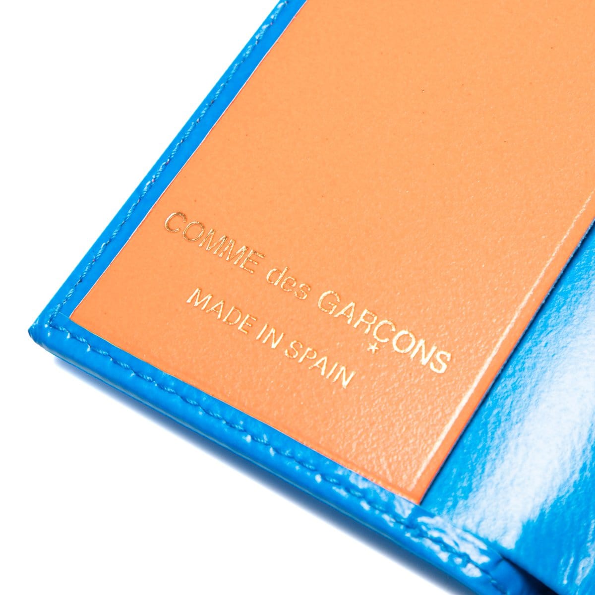 Comme Des Garçons Wallet Bags & Accessories BLUE / O/S SUPER FLUO LEATHER LINE