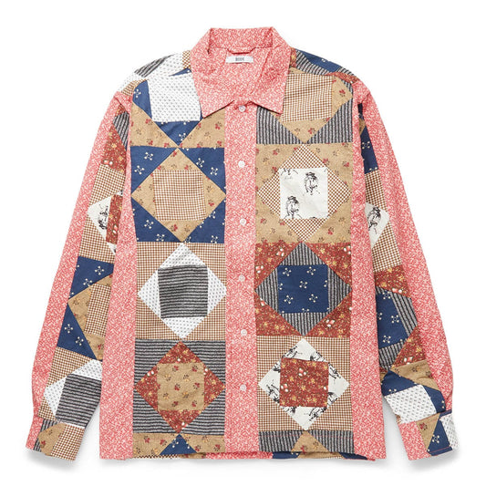 BODE Shirts CALICO THIS AND THAT PATCHWORK LONG SLEEVE