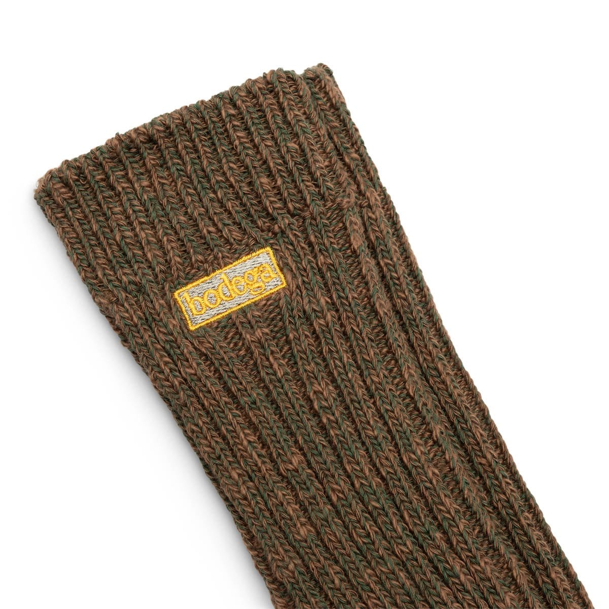 Bodega Socks OLIVE / O/S x Druthers SLUB SOCK