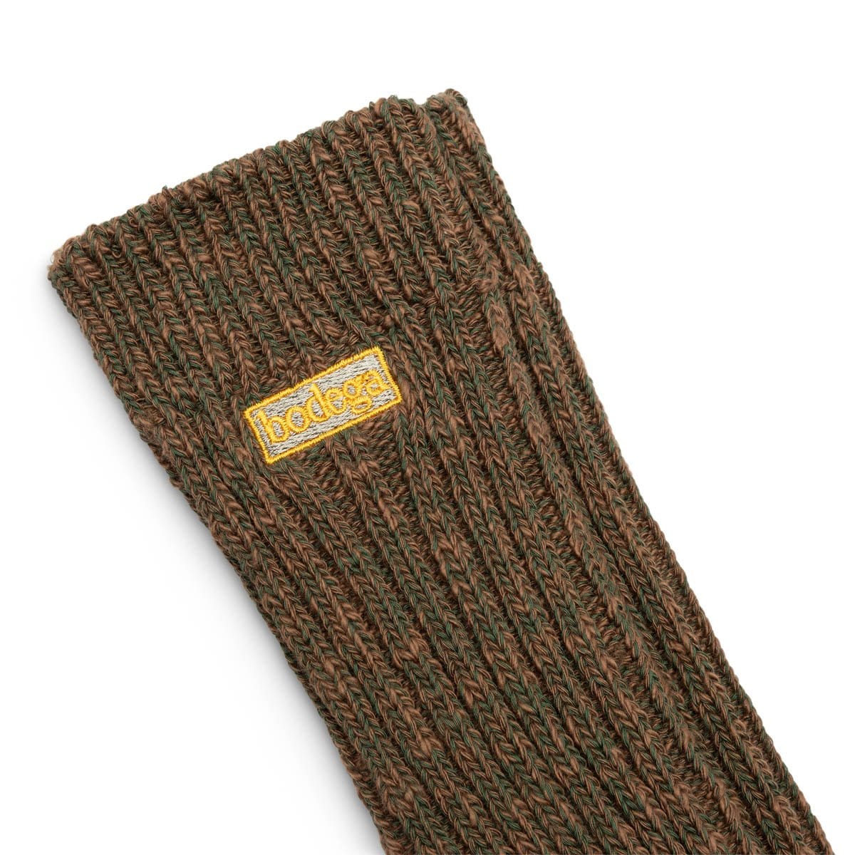 Bodega  Socks OLIVE / O/S x Druthers SLUB SOCK