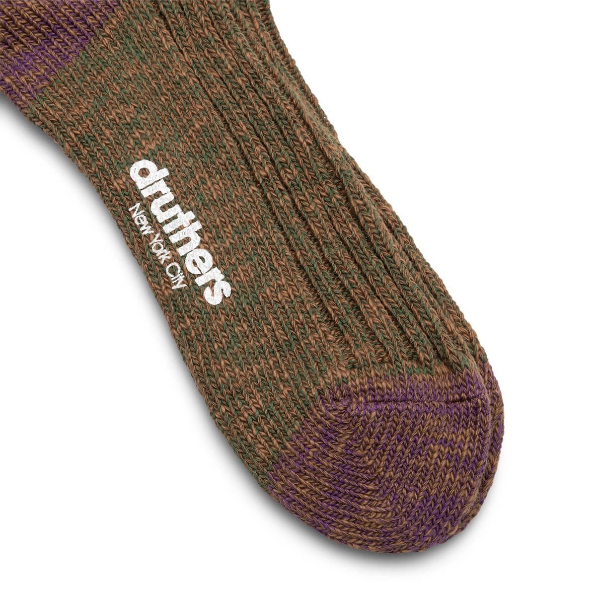 Bodega Socks OLIVE / O/S x Druthers SLUB SOCK