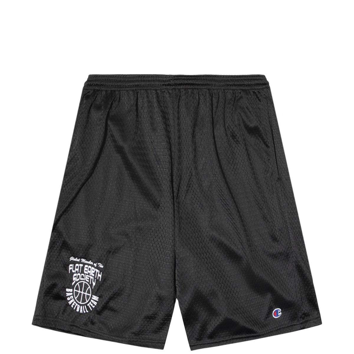 FLAT EARTH BASKETBALL TEAM SHORTS Black Bodega
