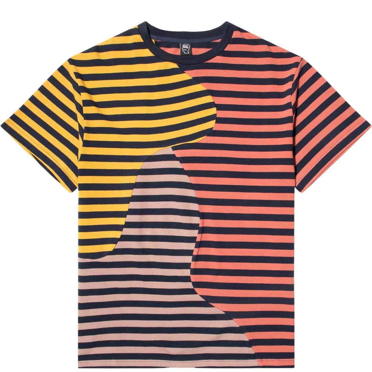 Brain Dead T-Shirts ORGANIC PANELED STRIPE SHIRT