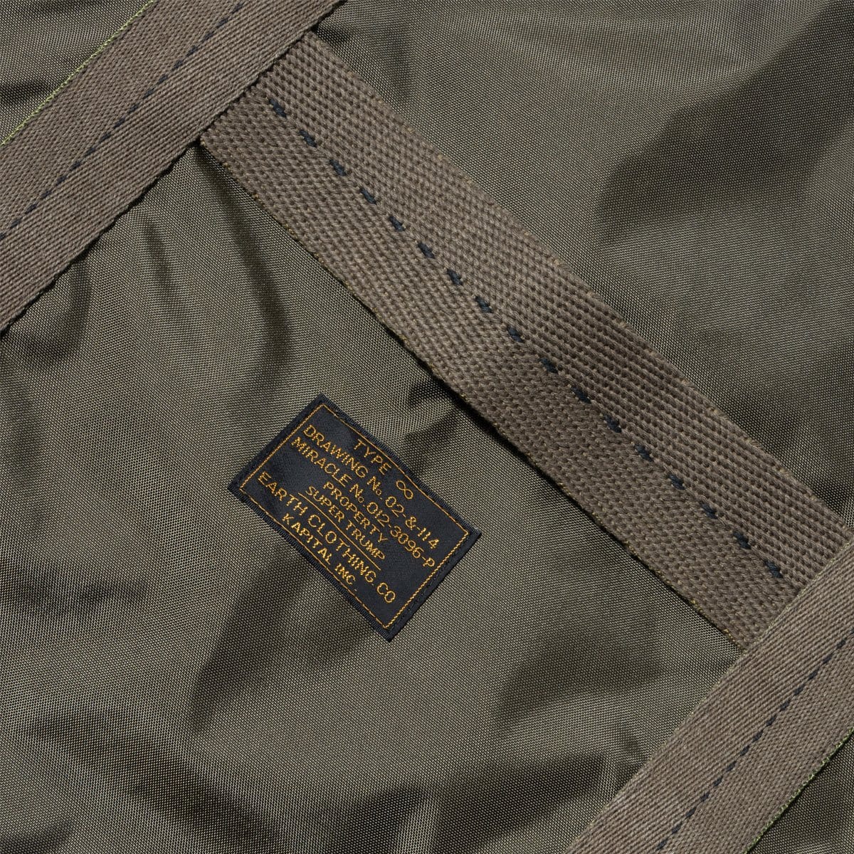 Kapital Bags & Accessories KHAKI / O/S NYLON OX ARMY SMILE TOTE BAG