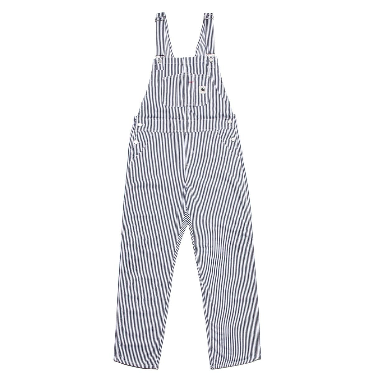 Carhartt WIP Bib Overall Straight Blue/White Rinsed