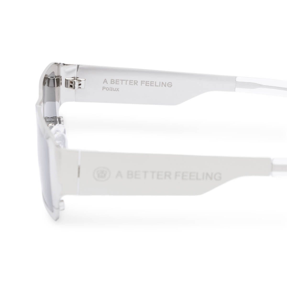 A BETTER FEELING Eyewear STAINLESS STEEL/BLACK / O/S POLLUX SUNGLASSES