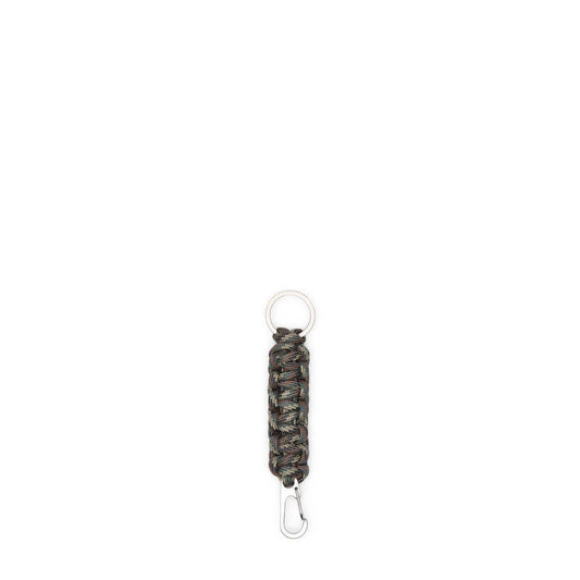 DSPTCH Odds & Ends CAMO/STAINLESS STEEL / O/S BRAIDED MINI KEY CHAIN
