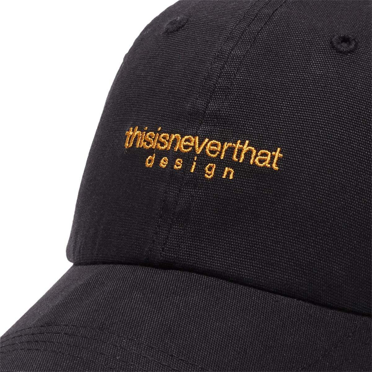 thisisneverthat Headwear BLACK / O/S / TN21SHW020 DSN-LOGO CAP