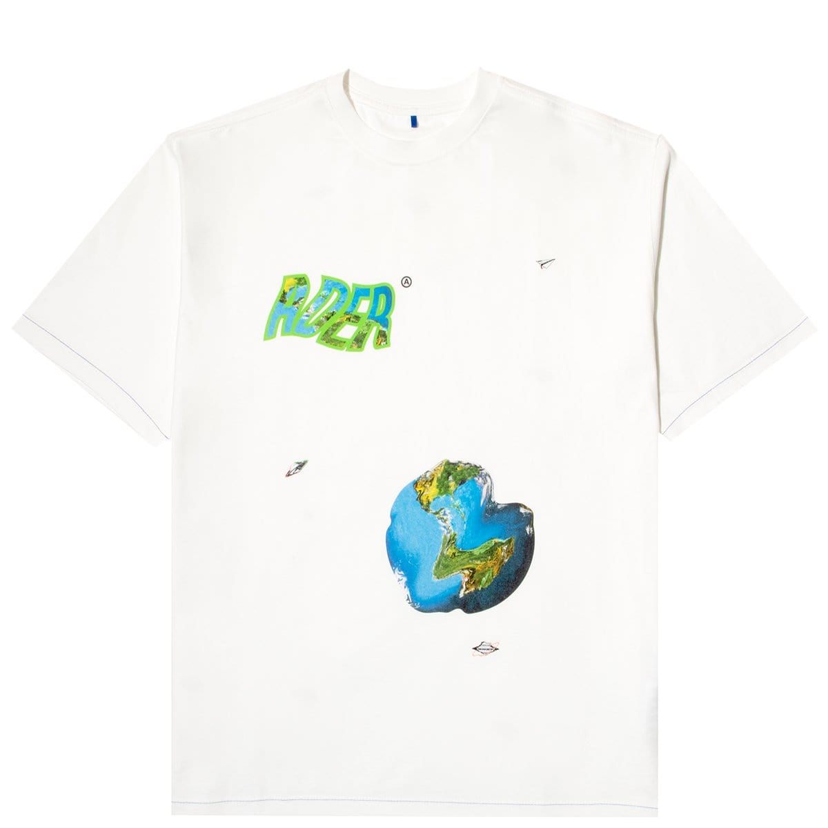 Ader Error T-Shirts OVERSIZED CROP GRAPHIC TOP