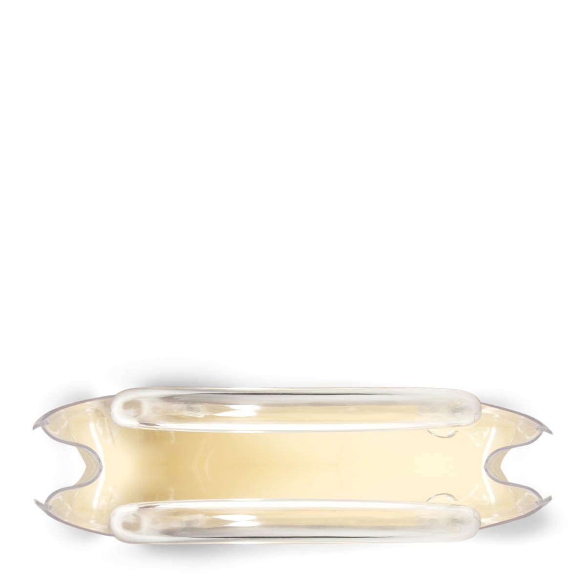 nana-nana Bags & Accessories CLEAR X CREAM BEIGE / O/S PVC OPAQUE A6
